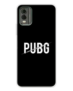 Чохол для Nokia C32 з картинкою «PUBG — білий логотип»