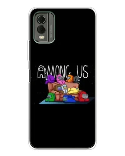 Чехол для Nokia C32 с картинкой «Логотип Among Us»