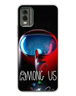 Чехол для Nokia C32 с картинкой «Красный импостер — макро» Чехол для Nokia C32 с картинкой «Красный импостер — макро»