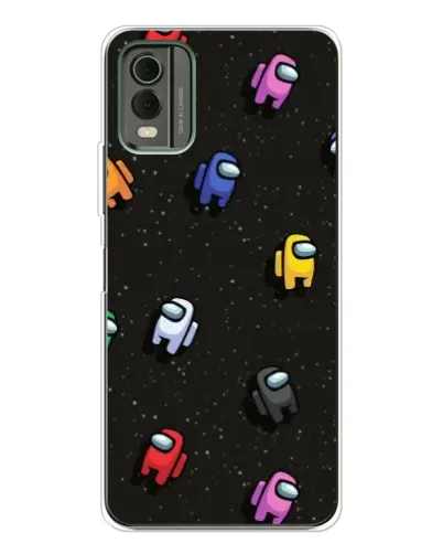 Чехол для Nokia C32 с картинкой «Космический паттерн Among Us»