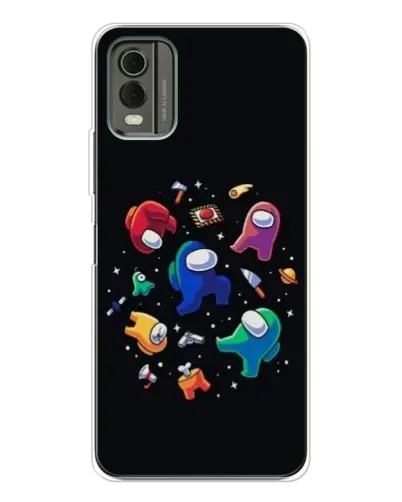 Чехол для Nokia C32 с картинкой «Among Us космос»