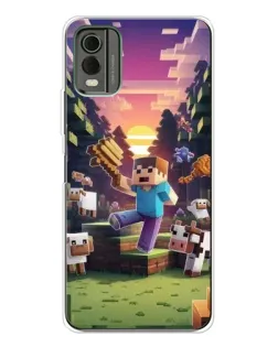 Чохол для Nokia C32 з картинкою «Стів на фермі» Чохол для Nokia C32 з картинкою «Стів на фермі»