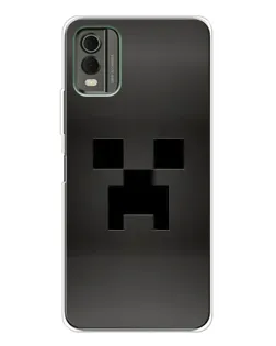 Чехол для Nokia C32 с картинкой «Черный крипер градиент»