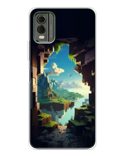 Чехол для Nokia C32 с картинкой «Вид из пещеры» Чехол для Nokia C32 с картинкой «Вид из пещеры»