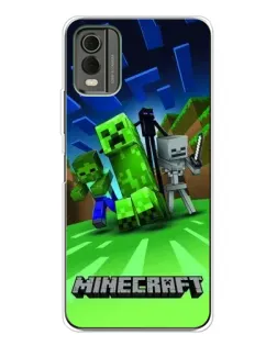 Чехол для Nokia C32 с картинкой «Команда героев игры»