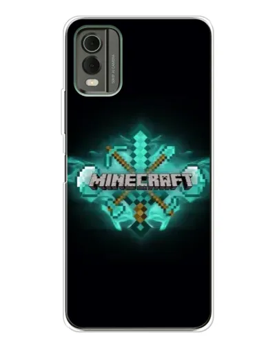 Чехол для Nokia C32 с картинкой «Minecraft Diamond лого» Чехол для Nokia C32 с картинкой «Minecraft Diamond лого»