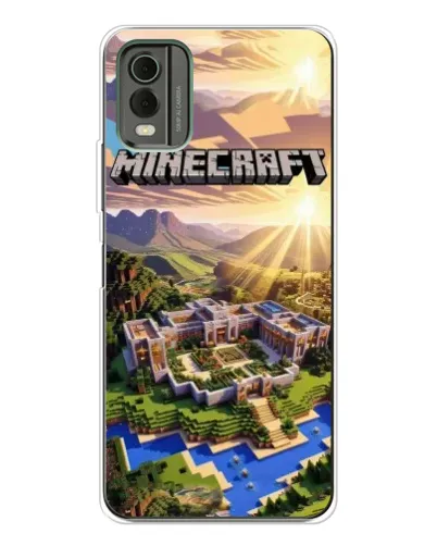 Чехол для Nokia C32 с картинкой «Minecraft панорама» Чехол для Nokia C32 с картинкой «Minecraft панорама»