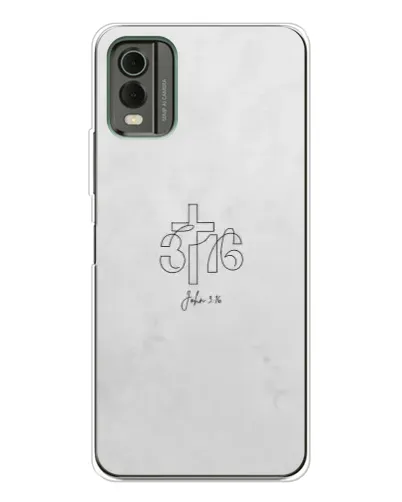 Чохол для Nokia C32 з картинкою «Івана 3:16 Хрест»