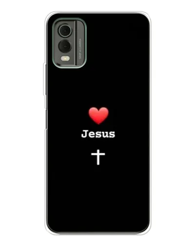 Чохол для Nokia C32 з картинкою «Серце - Jesus»