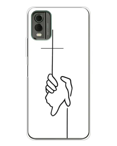 Чохол для Nokia C32 з картинкою «Рука тримає»