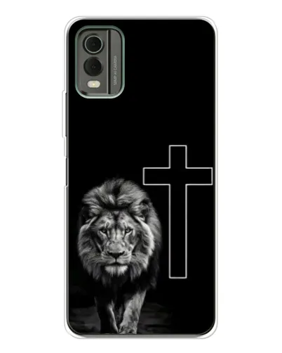 Чохол для Nokia C32 з картинкою «Лев та Хрест»