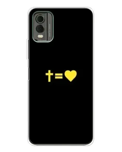 Чохол для Nokia C32 з картинкою «Серце та Хрест»