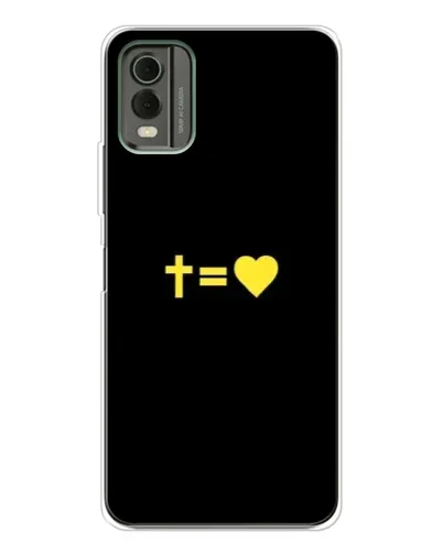 Чохол для Nokia C32 з картинкою «Серце та Хрест»