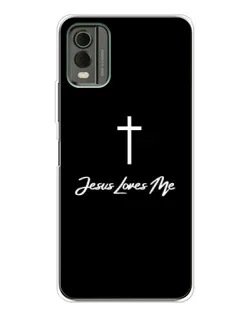 Чохол для Nokia C32 з картинкою «Ісус любить тебе»