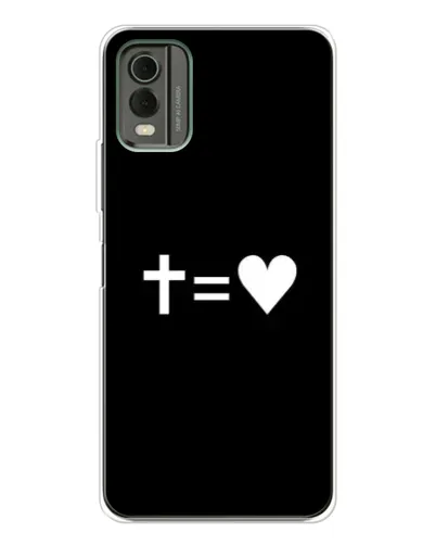 Чохол для Nokia C32 з картинкою «Хрест та Серце»