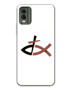 Чохол для Nokia C32 з картинкою «Риба та хрест»