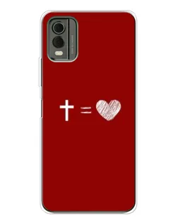 Чохол для Nokia C32 з картинкою «Рівняння любові»