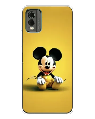 Чехол для Nokia C32 с картинкой «Микки на желтом»
