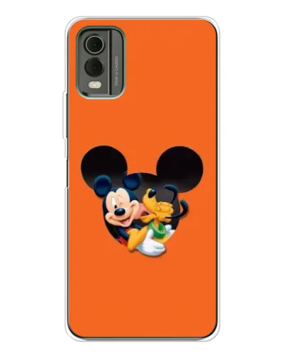 Чехол для Nokia C32 с картинкой «Сердце Микки Минни»