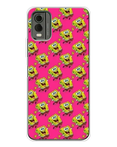 Чехол для Nokia C32 с картинкой «Розовый паттерн»