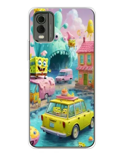 Чехол для Nokia C32 с картинкой «Монстр-трак приключения»