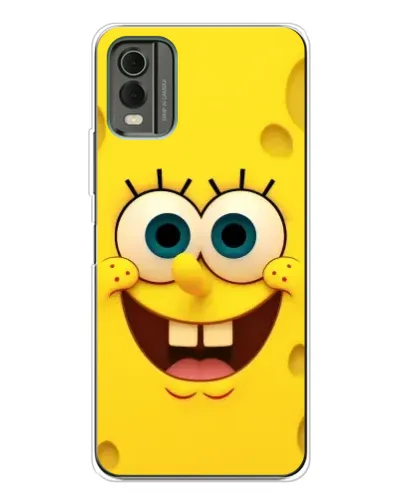 Чехол для Nokia C32 с картинкой «Губка Боб улыбка»