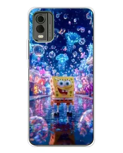 Чехол для Nokia C32 с картинкой «Неоновый океан»