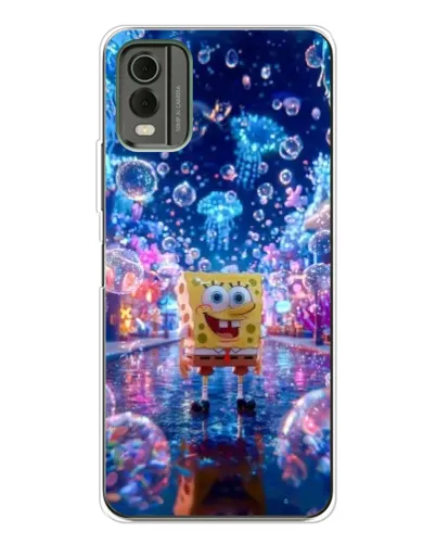 Чехол для Nokia C32 с картинкой «Неоновый океан»