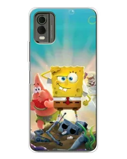 Чехол для Nokia C32 с картинкой «Спанч Боб победитель»