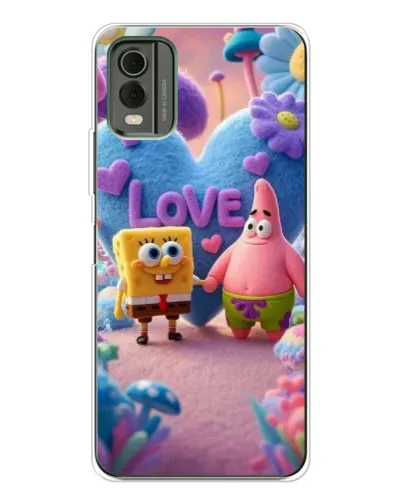 Чехол для Nokia C32 с картинкой «Губка Боб Патрик»