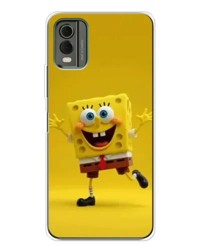 Чехол для Nokia C32 с картинкой «Позитивный Губка Боб»