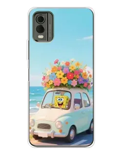 Чехол для Nokia C32 с картинкой «Автомобильное путешествие»