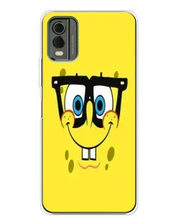 Чехол для Nokia C32 с картинкой «Минималистичный Спанч Боб»