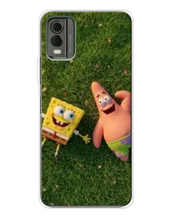 Чехол для Nokia C32 с картинкой «Друзья на лужайке»