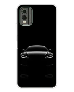 Чохол для Nokia C32 з картинкою «Силует Tesla Night»
