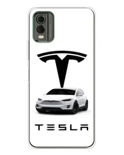 Чохол для Nokia C32 з картинкою «Tesla White Style»