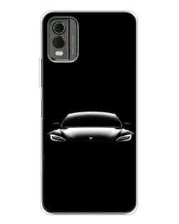 Чохол для Nokia C32 з картинкою «Фари Tesla Night»