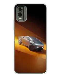 Чохол для Nokia C32 з картинкою «Cybertruck у пустелі»