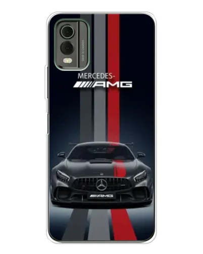 Чохол для Nokia C32 з картинкою «Mercedes — білий карбон»