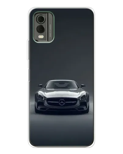 Чохол для Nokia C32 з картинкою «Mercedes на чорному»