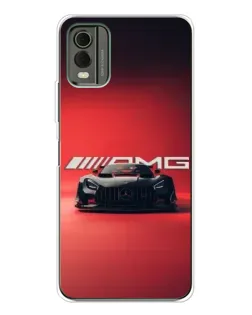 Чохол для Nokia C32 з картинкою «Mercedes AMG — червона лінія»
