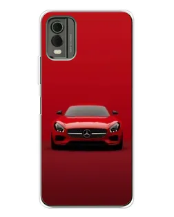 Чохол для Nokia C32 з картинкою «Червоний Mercedes AMG»