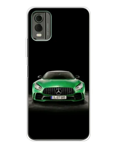 Чохол для Nokia C32 з картинкою «Mercedes — неоновий лого»