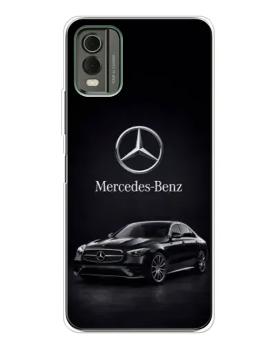 Чохол для Nokia C32 з картинкою «Mercedes — решітка радіатора»