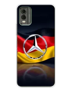 Чохол для Nokia C32 з картинкою «Mercedes — прапор Німеччини»