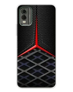 Чохол для Nokia C32 з картинкою «Mercedes Carbon Grid»