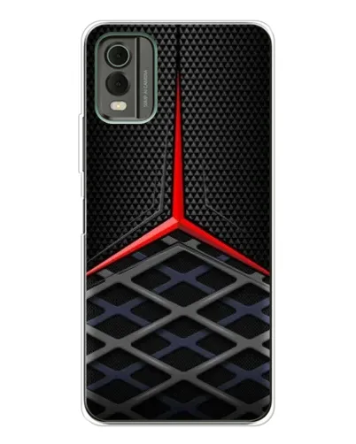 Чохол для Nokia C32 з картинкою «Mercedes Carbon Grid»