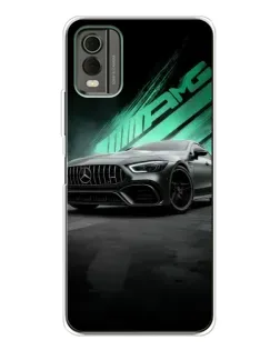 Чохол для Nokia C32 з картинкою «Темний Mercedes AMG»