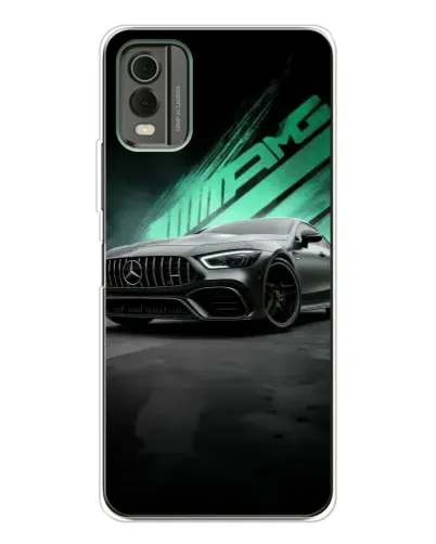 Чохол для Nokia C32 з картинкою «Темний Mercedes AMG»