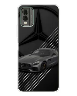 Чохол для Nokia C32 з картинкою «Mercedes AMG — графіка»